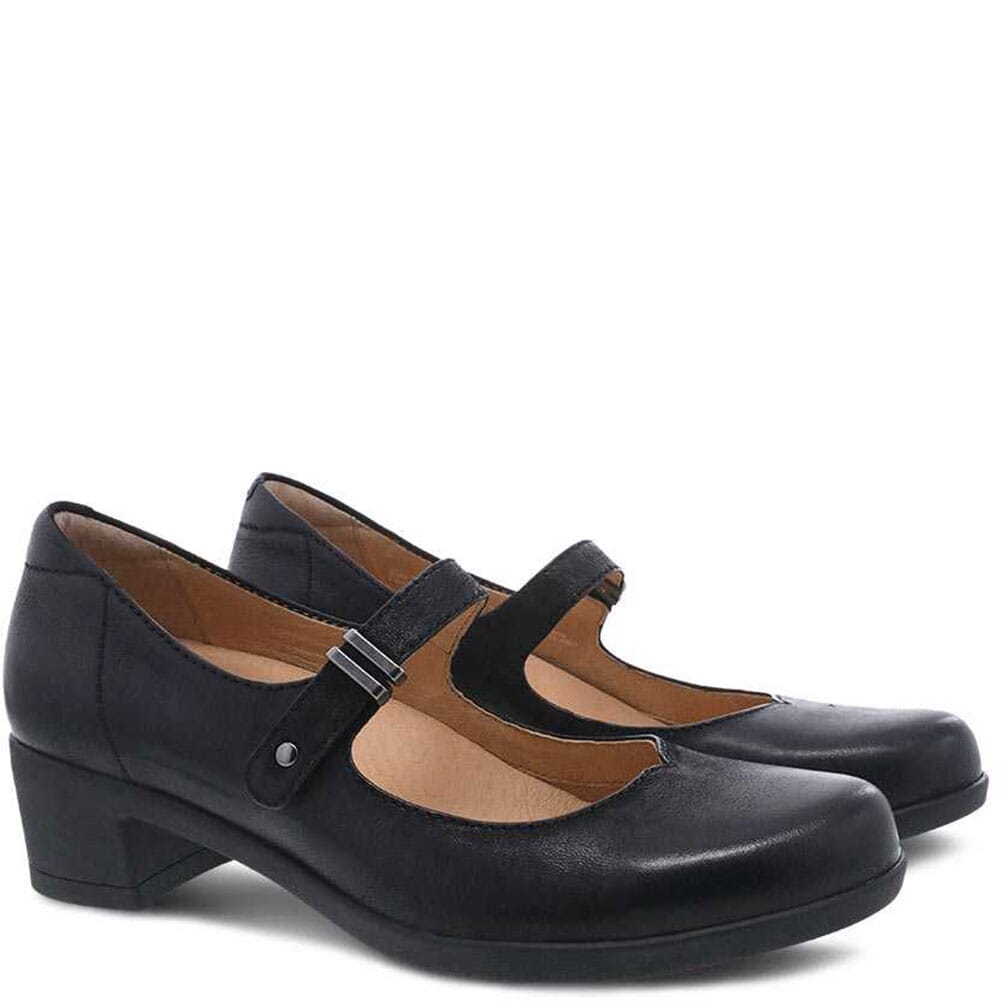Image for Dansko Women's Callista Casual Shoes - Black Burnished Nubuck from elliottsboots