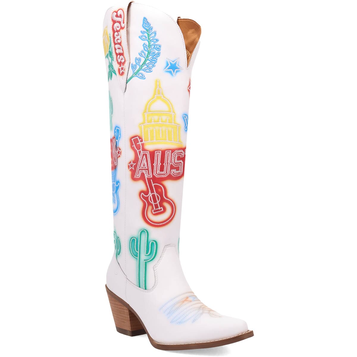 Dingo Women's Austin Leather Boots - White | elliottsboots Dingo Women's Austin Leather Boots - White | elliottsboots