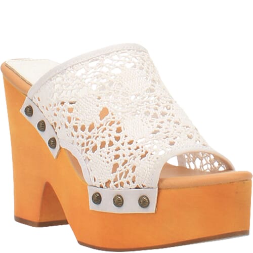 Image for Dingo Women's Crafty Woven Sandals - White from elliottsboots