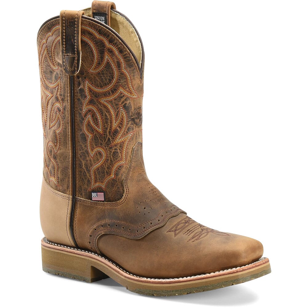 Image for Double H Men's Oldtown Folklore Safety Ropers - Brown from elliottsboots