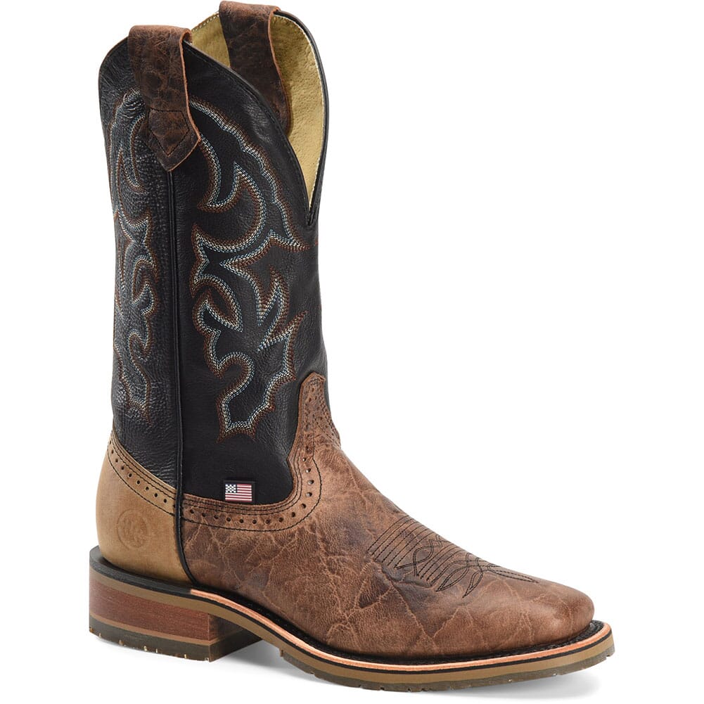 Image for Double H Men's Grissom Western Ropers - Brown from elliottsboots