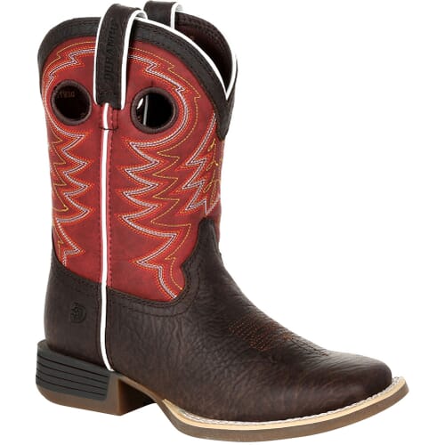 Image for Durango Lil' Rebel Pro Little Kid's Western Boots - Dark Chestnut/Crims from elliottsboots