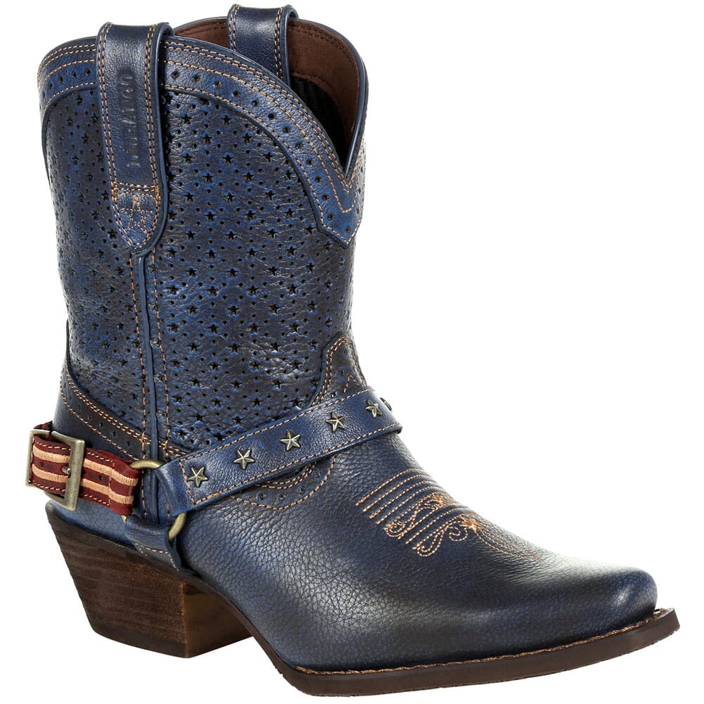 Image for Durango Women's Crush Ventilated Shortie Western Boots - Glory Blue from elliottsboots