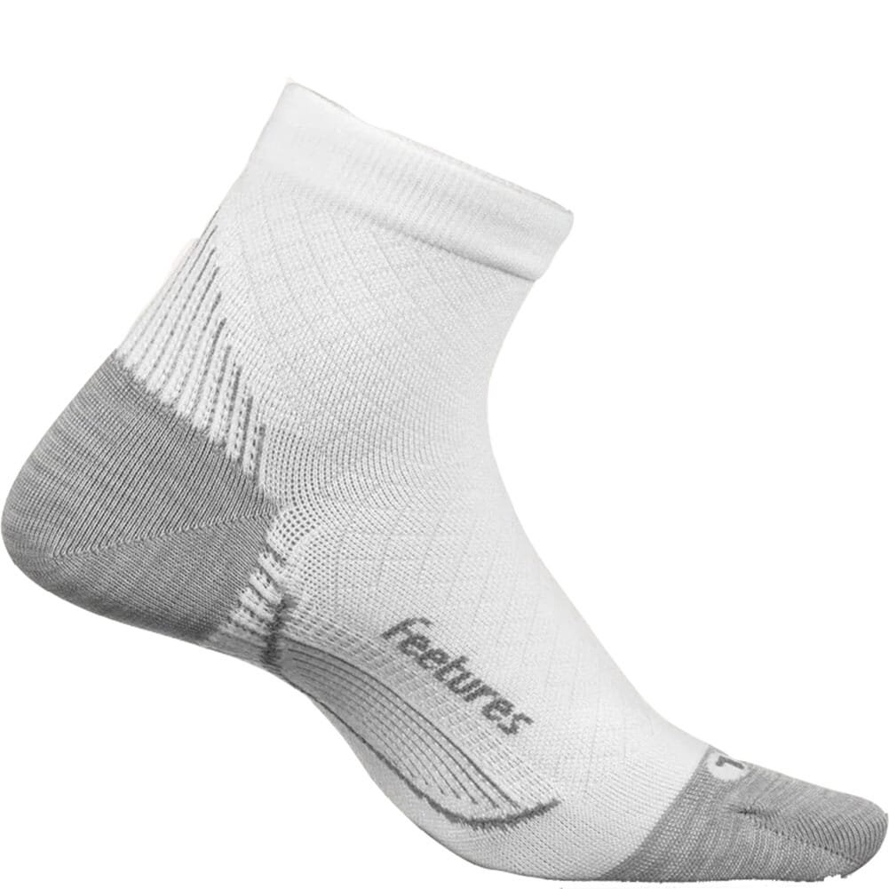 Image for Feetures Unisex Plantar Fasciitis Relief Sock Quarter - White from elliottsboots