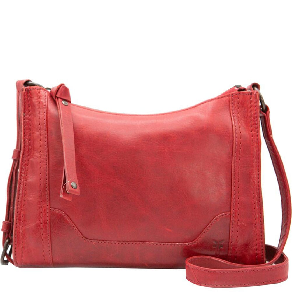 FRYE Women's Melissa Zip Crossbody Bag - Red | elliottsboots