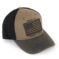 Grunt Style Men's Veteran Flag Hat - Brown