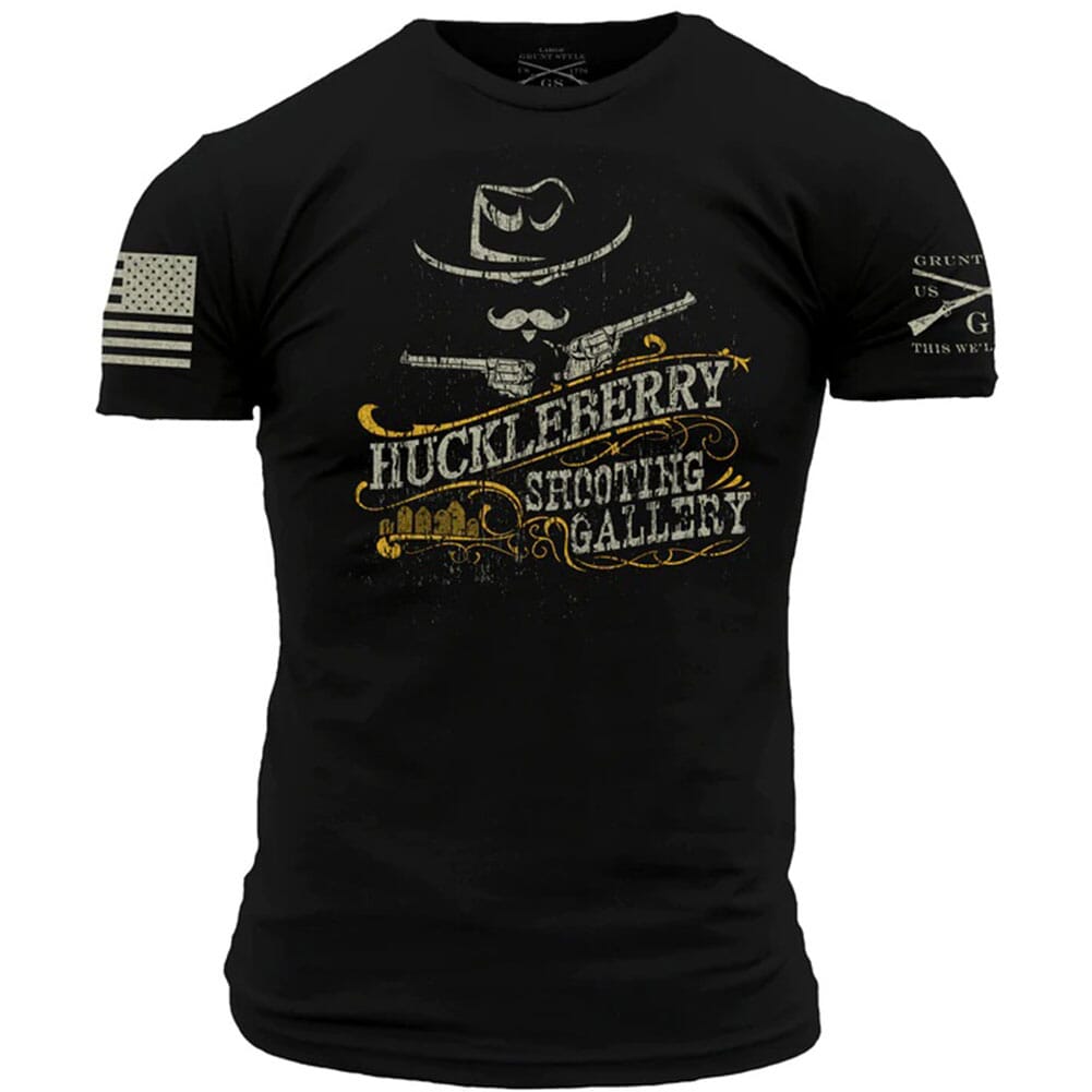 Image for Grunt Style Men's Huckleberry Shooting Gallery Graphic Tee - Black from bootbay