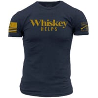 Grunt Style Men's Whiskey Helps Graphic Tee - Midnight Navy