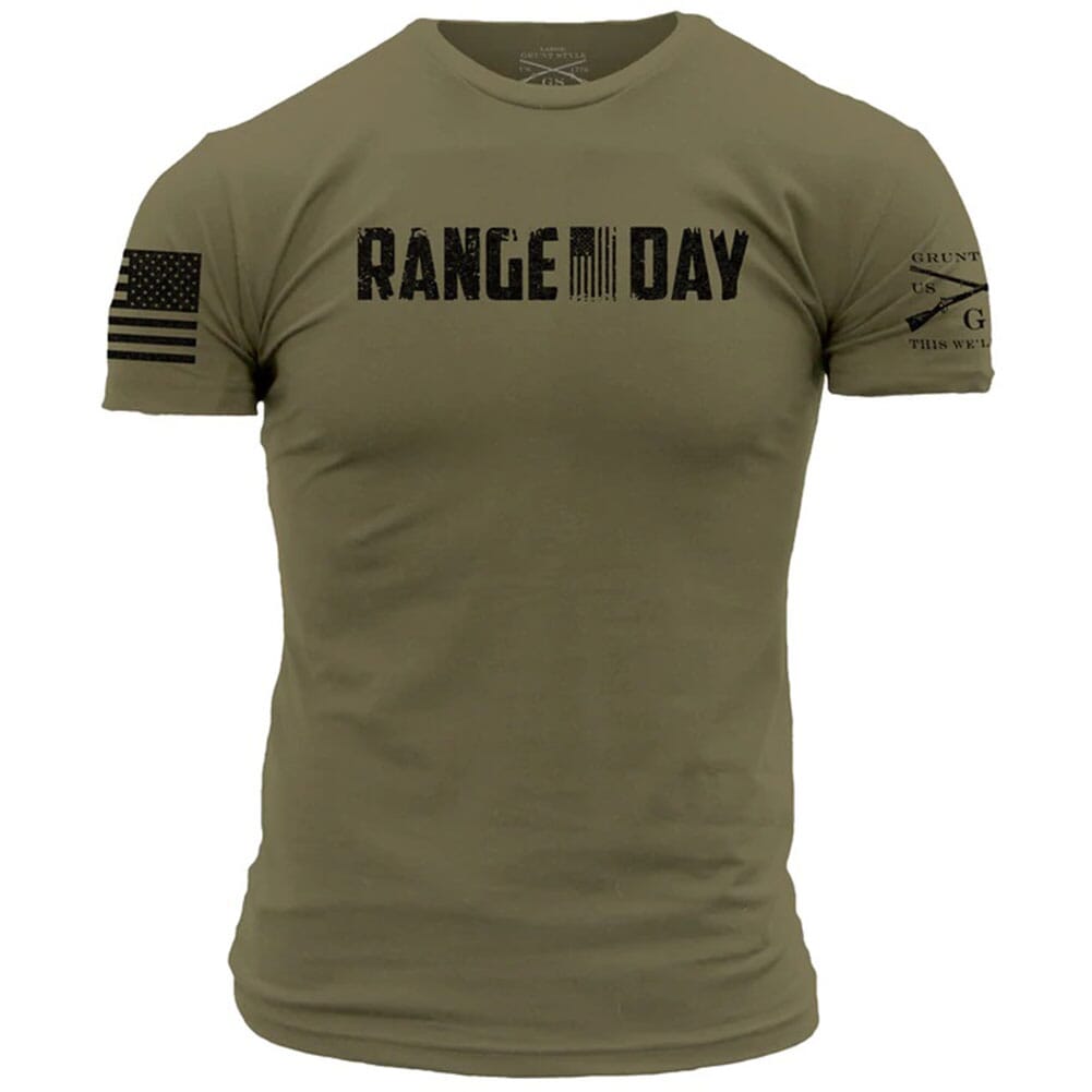 Image for Grunt Style Men's Range Day Graphic Tee - Military Green from bootbay
