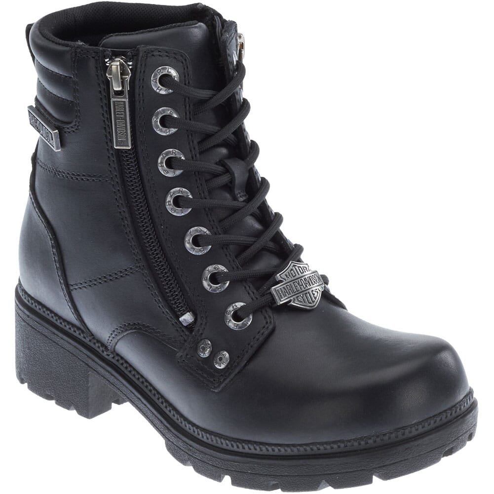 Image for Harley Davidson Women's Inman Mills Motorcycle Boots - Black from bootbay