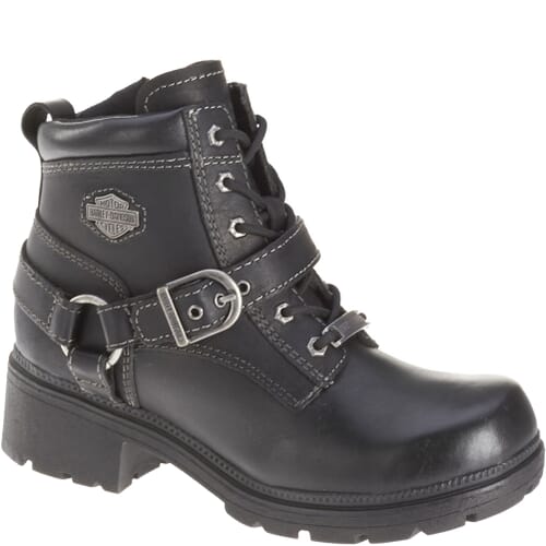 Image for Harley Women's Tegan Motorcycle Boots - Black from elliottsboots