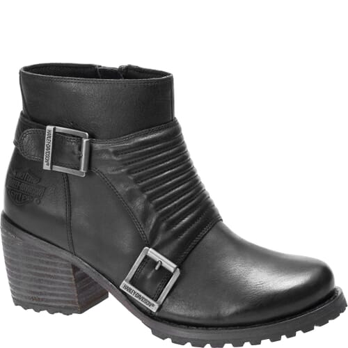 Image for Harley Women's Caffery Motorcycle Boots - Black from elliottsboots