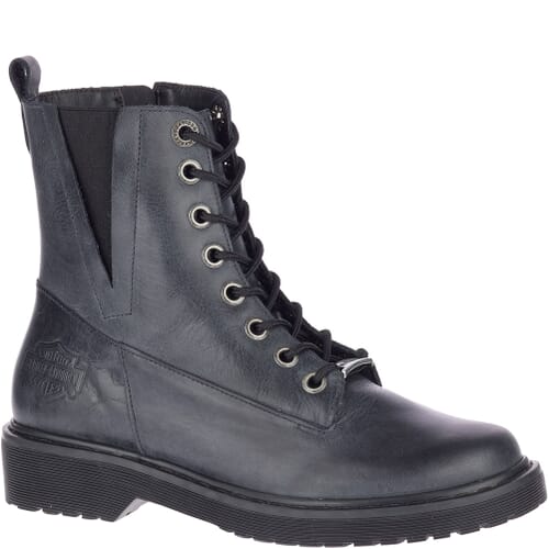 Image for Harley Women's Anslee Motorcycle Boots - Steel Blue from elliottsboots