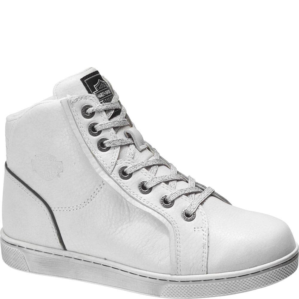 Image for Harley Davidson Women's Bateman Motorcycle Boots - White from elliottsboots