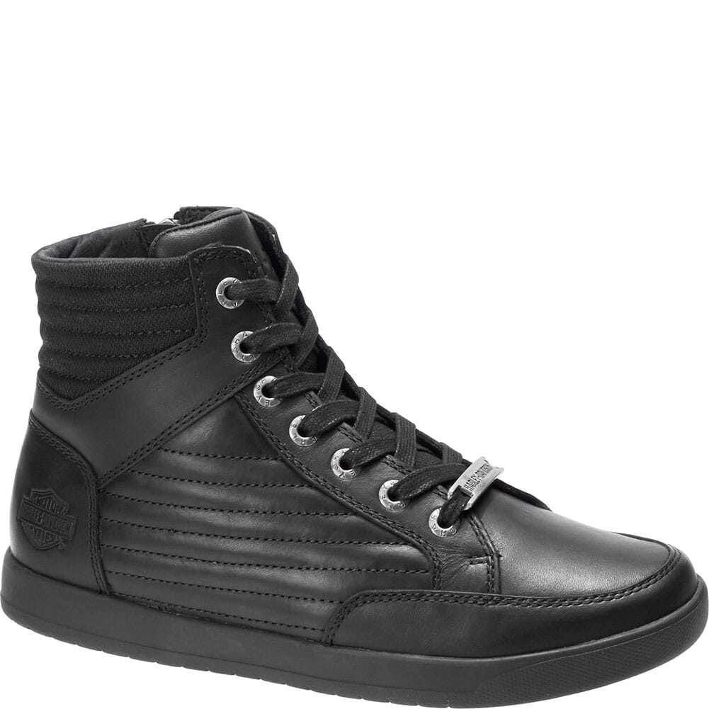 Black Harley Mens Bridges Motorcycle Boot