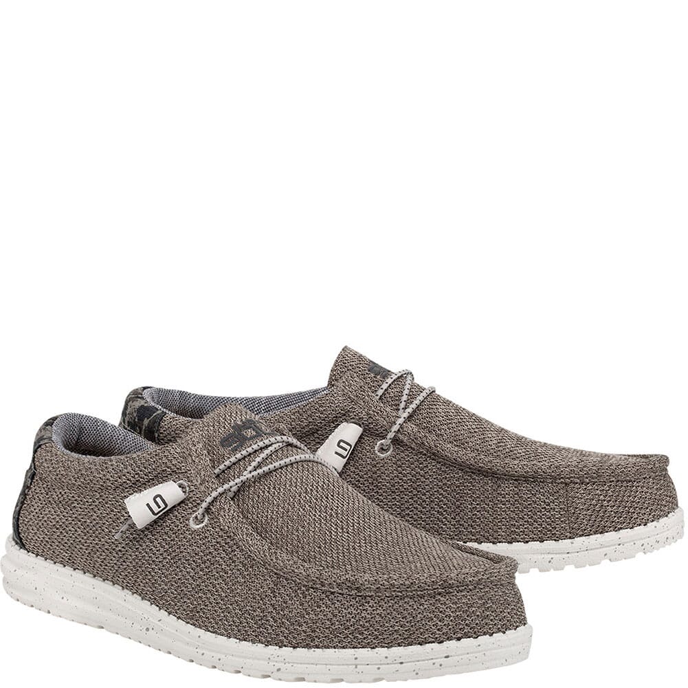 Hey Dude Men's Wally Stretch Casual Shoes - Sand Dune Camo | bootbay