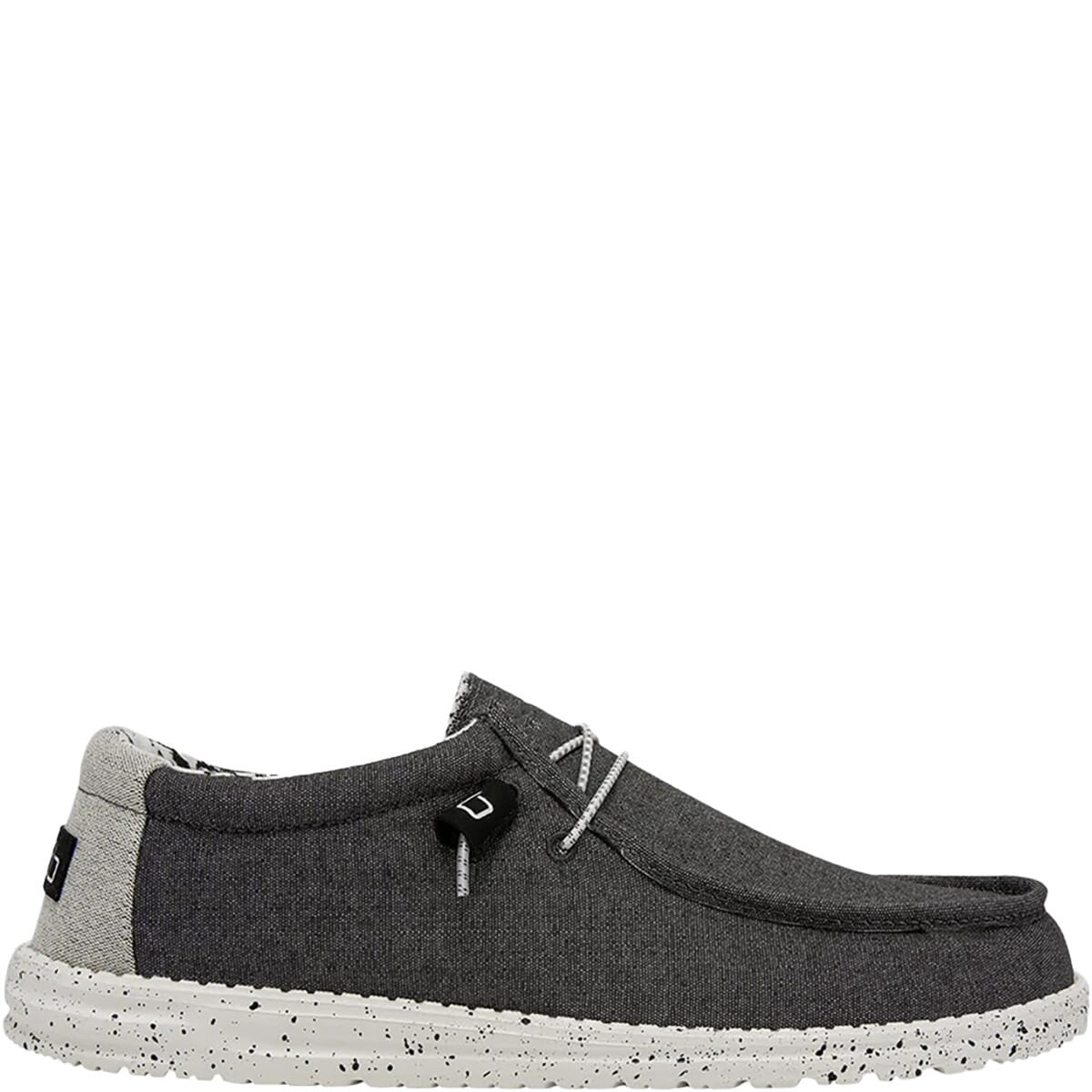 NEW HEY DUDE men\'s wally stretch canvas shoes in black Hey Dude Wally Stretch Canvas Black/Black - Main Street Boutique main image 3