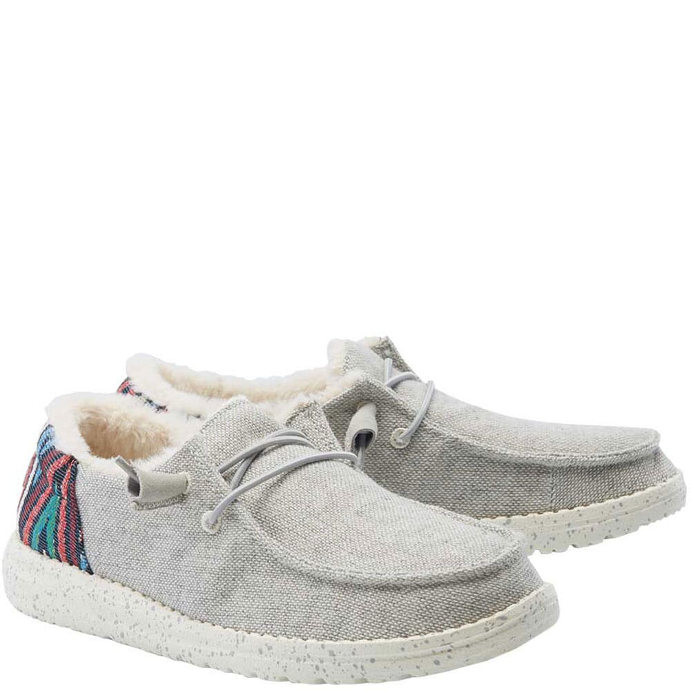 Image for Hey Dude Women's Wendy Funk Wool Casual Shoes - Grey from bootbay