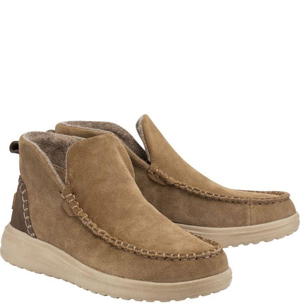 Image for Hey Dude Women's Denny Suede Casual Shoes - Chestnut from bootbay
