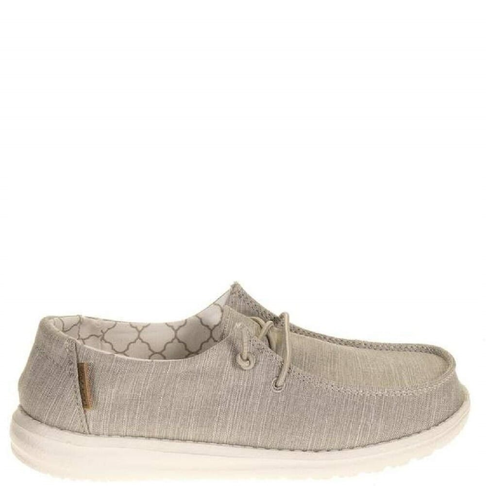 Image for Hey Dude Kid's Wendy Linen Casual Shoes - Beige from bootbay