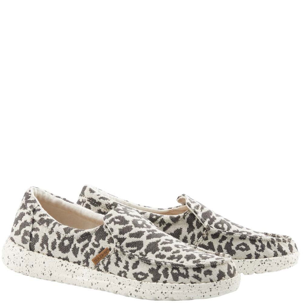 Image for Hey Dude Women's Misty Woven Casual Shoes - Cheetah Grey from bootbay