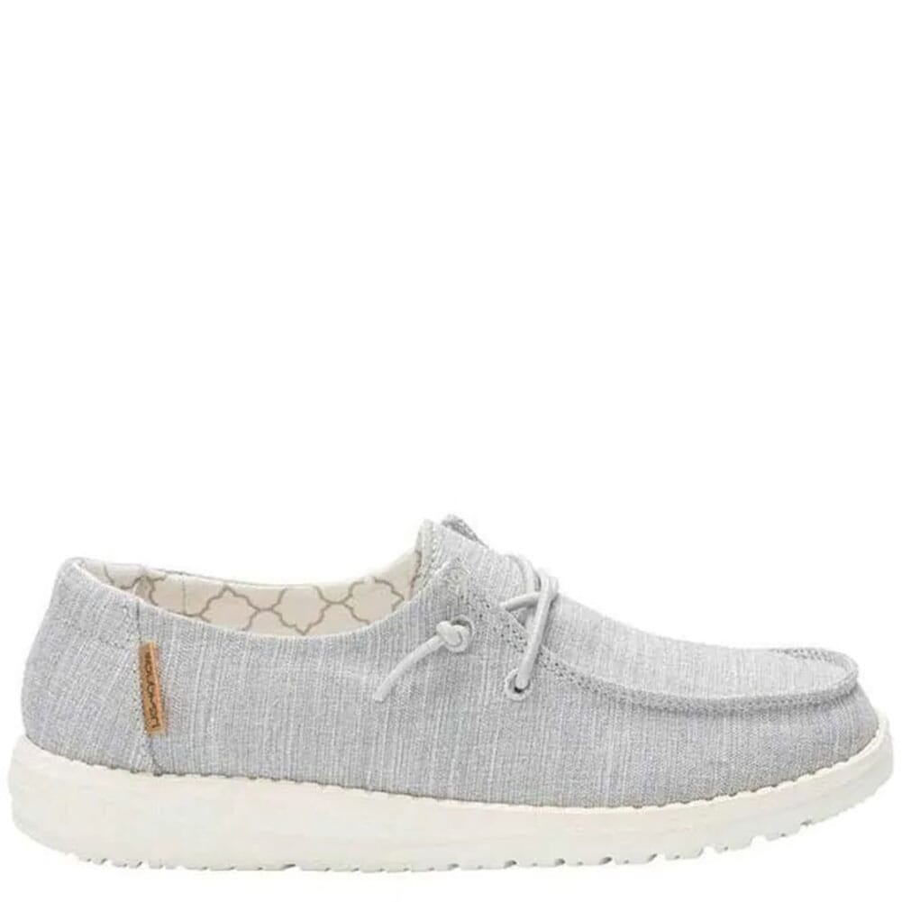 Image for Hey Dude Kid's Wendy Linen Casual Shoes - Grey from bootbay