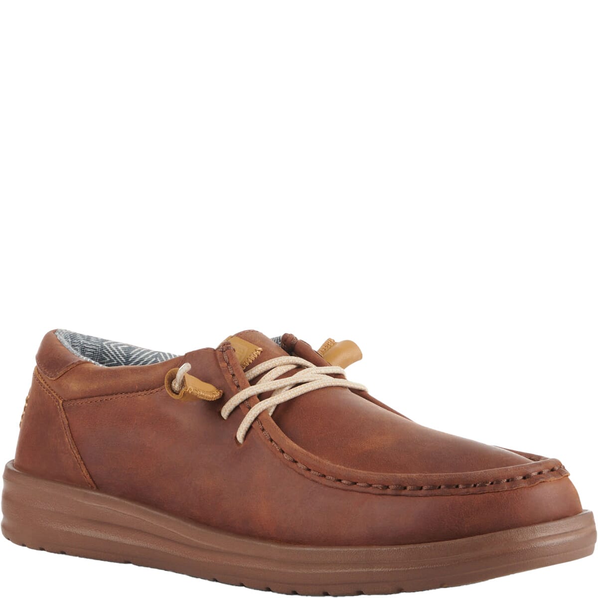 HEYDUDE Men's Wally Grip Craft Casual Shoes - Brown | elliottsboots