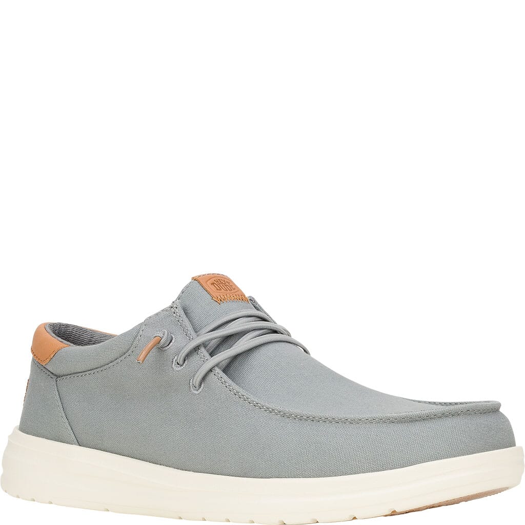 Hey Dude Men's Paul Canvas Casual Shoes - Monument Grey