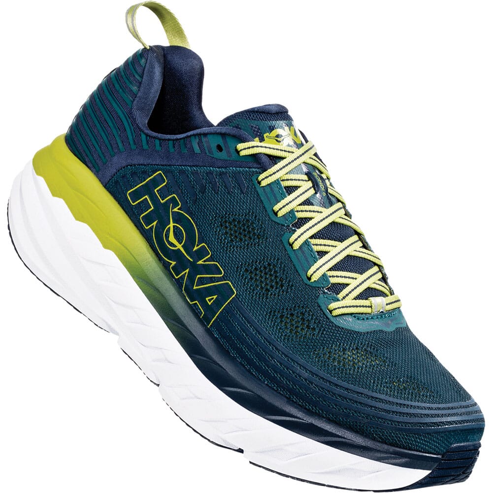  Hoka  One One Men s Bondi 6 Running Shoes Deep Teal Green 