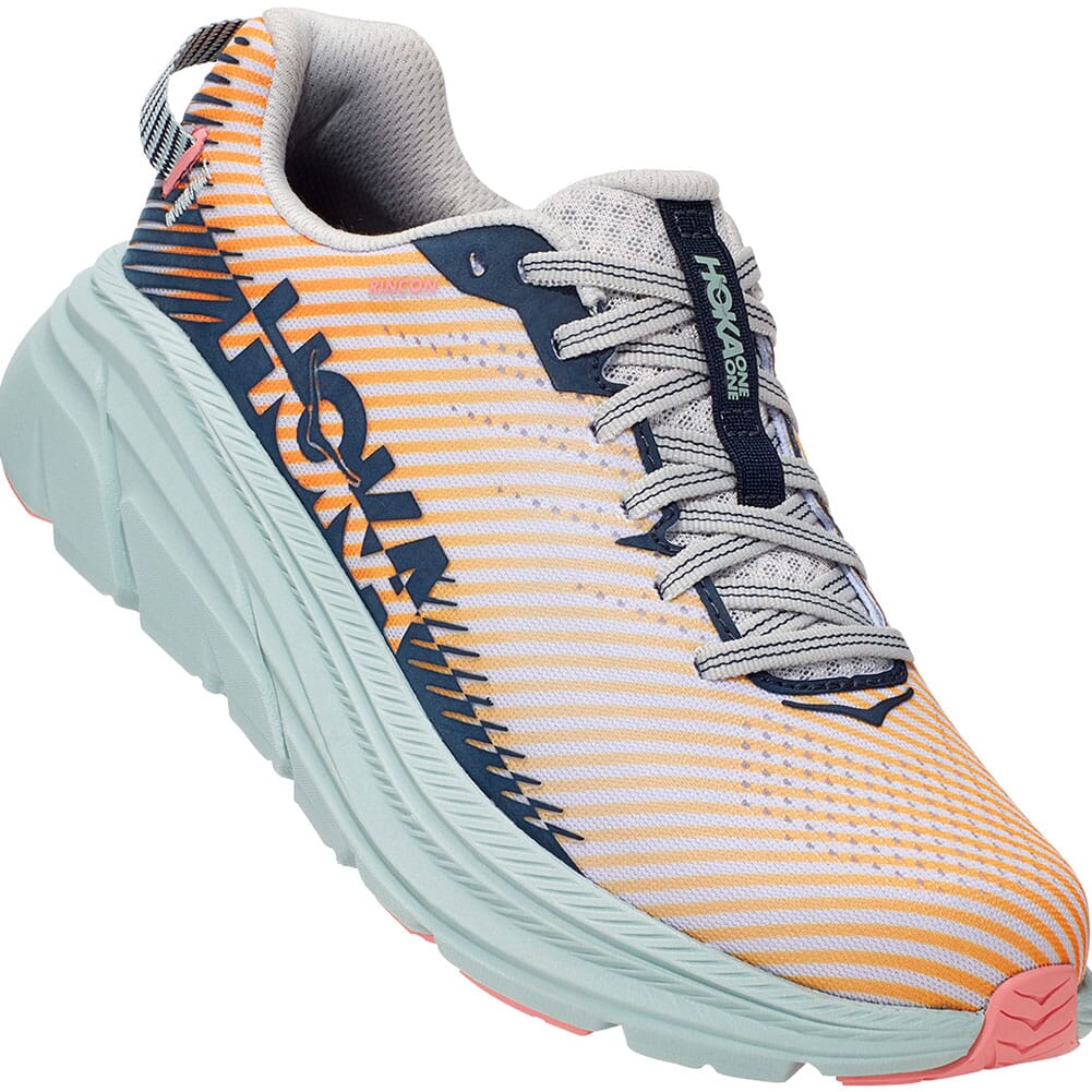 Image for Hoka One One Women's Rincon 2 Running Shoes - Lunar Rock/Black Iris from bootbay