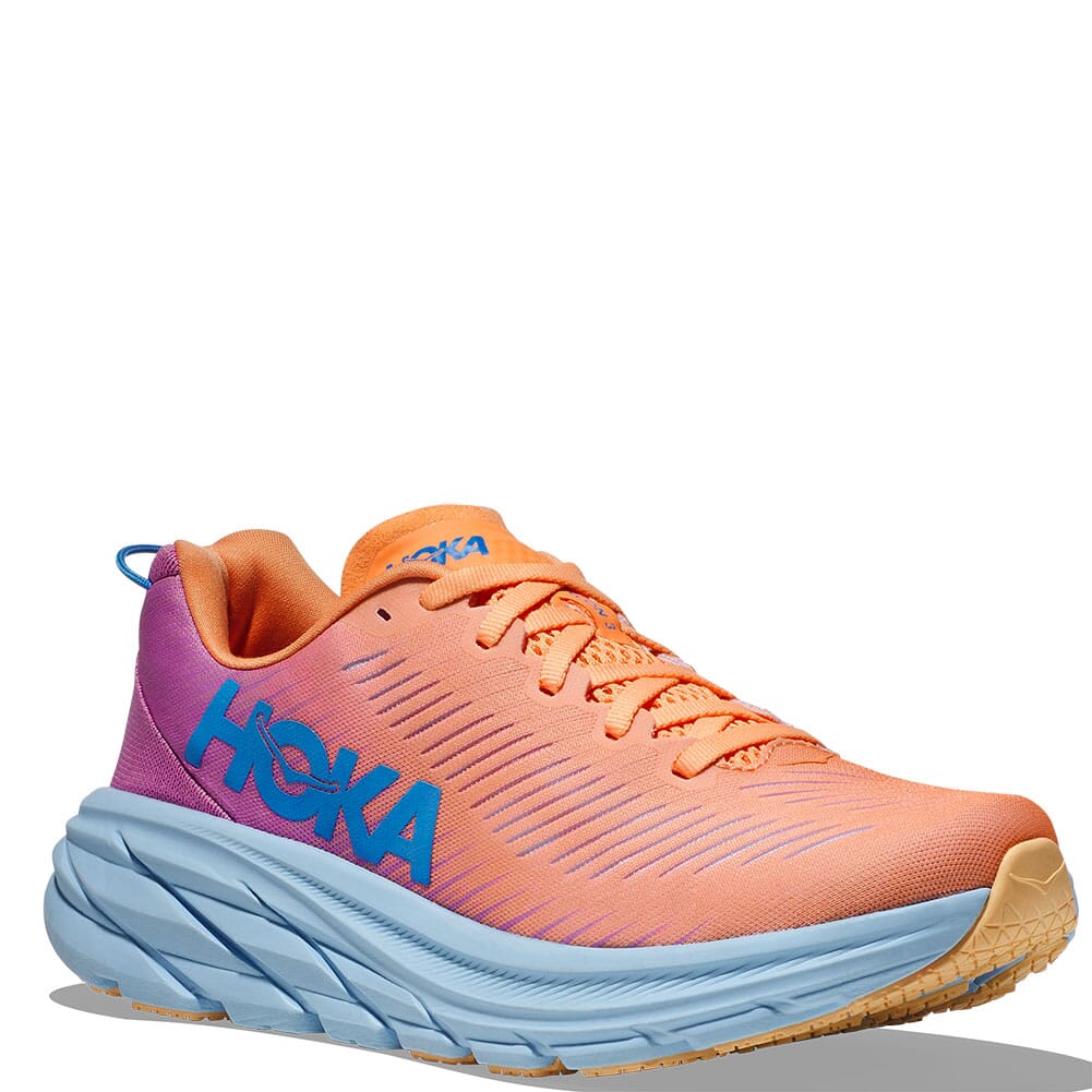 Hoka Women's Rincon 3 Running Shoes - Mock Orange/Cyclamen | Elliottsboots