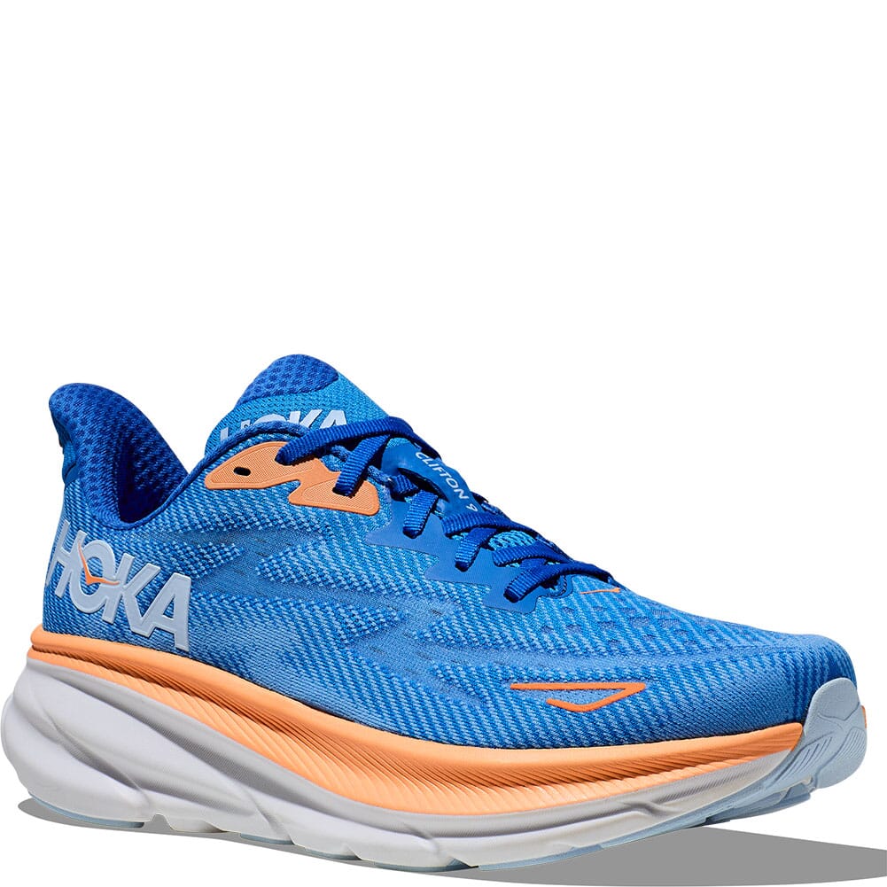 Image for Hoka Men's Clifton 9 Running Shoes - Coastal Sky/All Aboard from elliottsboots