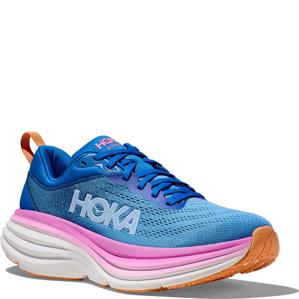 Image for Hoka Women's Bondi 8 Wide Athletic Shoes - Coastal Sky from bootbay