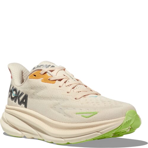 Image for Hoka Women's Clifton 9 Wide Running Shoes - Vanilla/Astral from elliottsboots