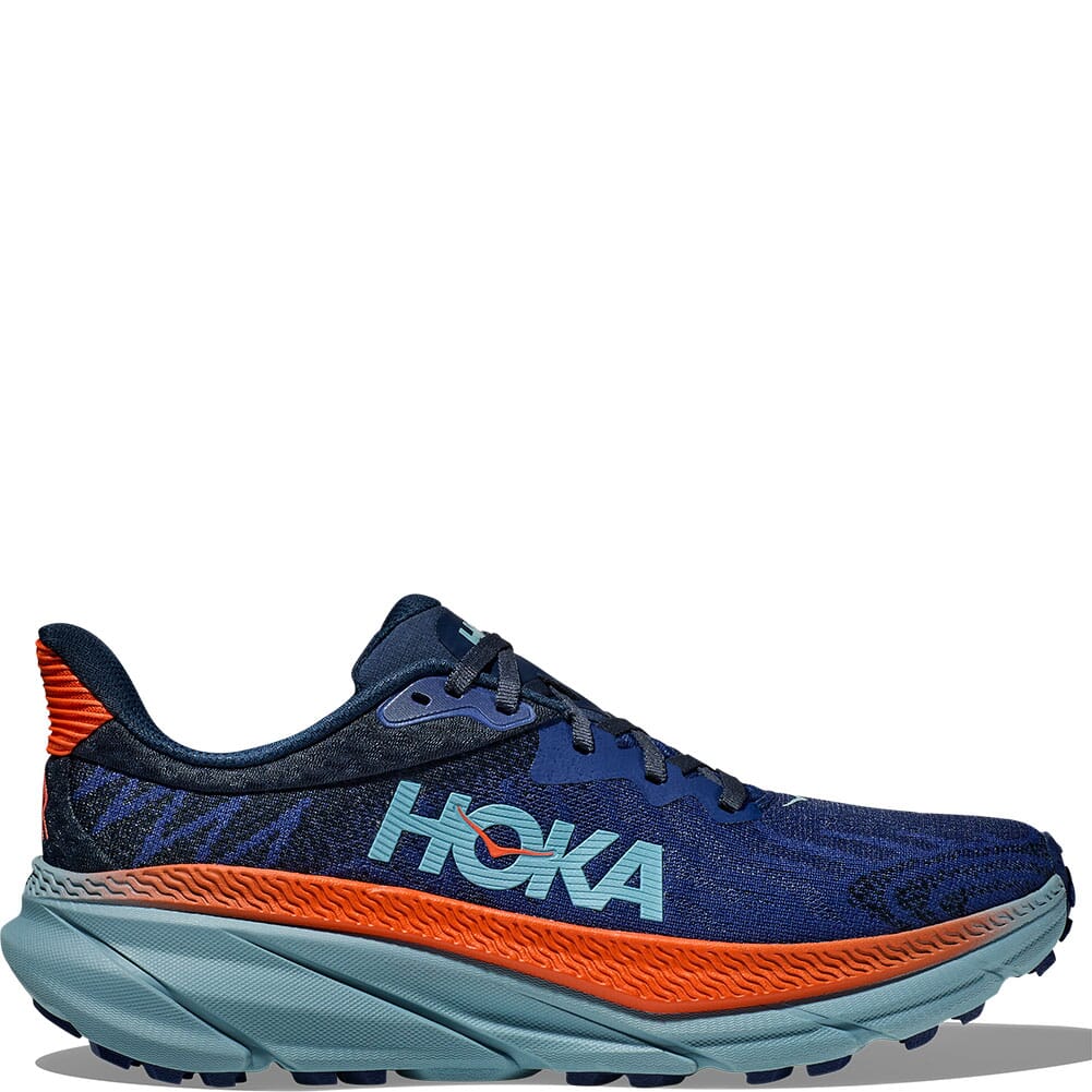 Image for Hoka Men's Challenger 7 Bellwether Running Shoes - Blue/Stone Blue from elliottsboots
