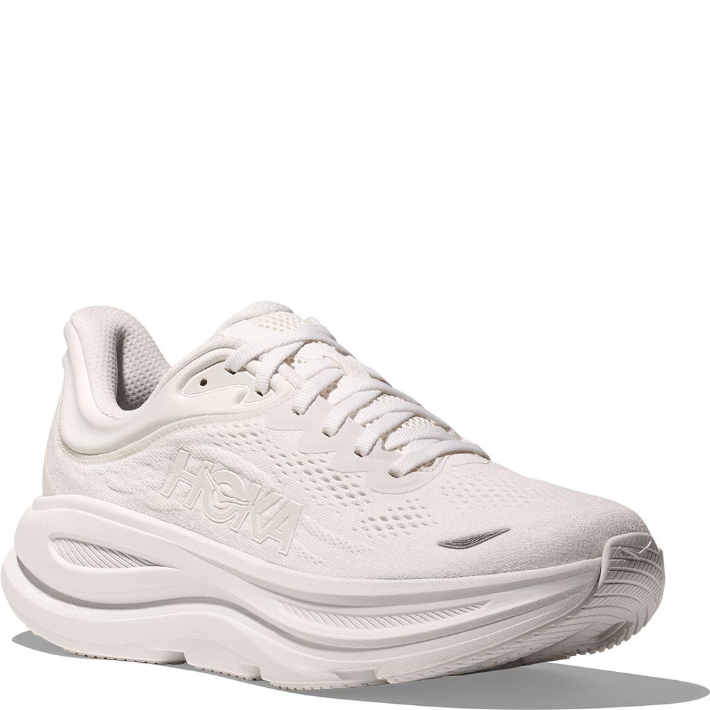 Hoka Women's Bondi 9 Running Shoes - All White