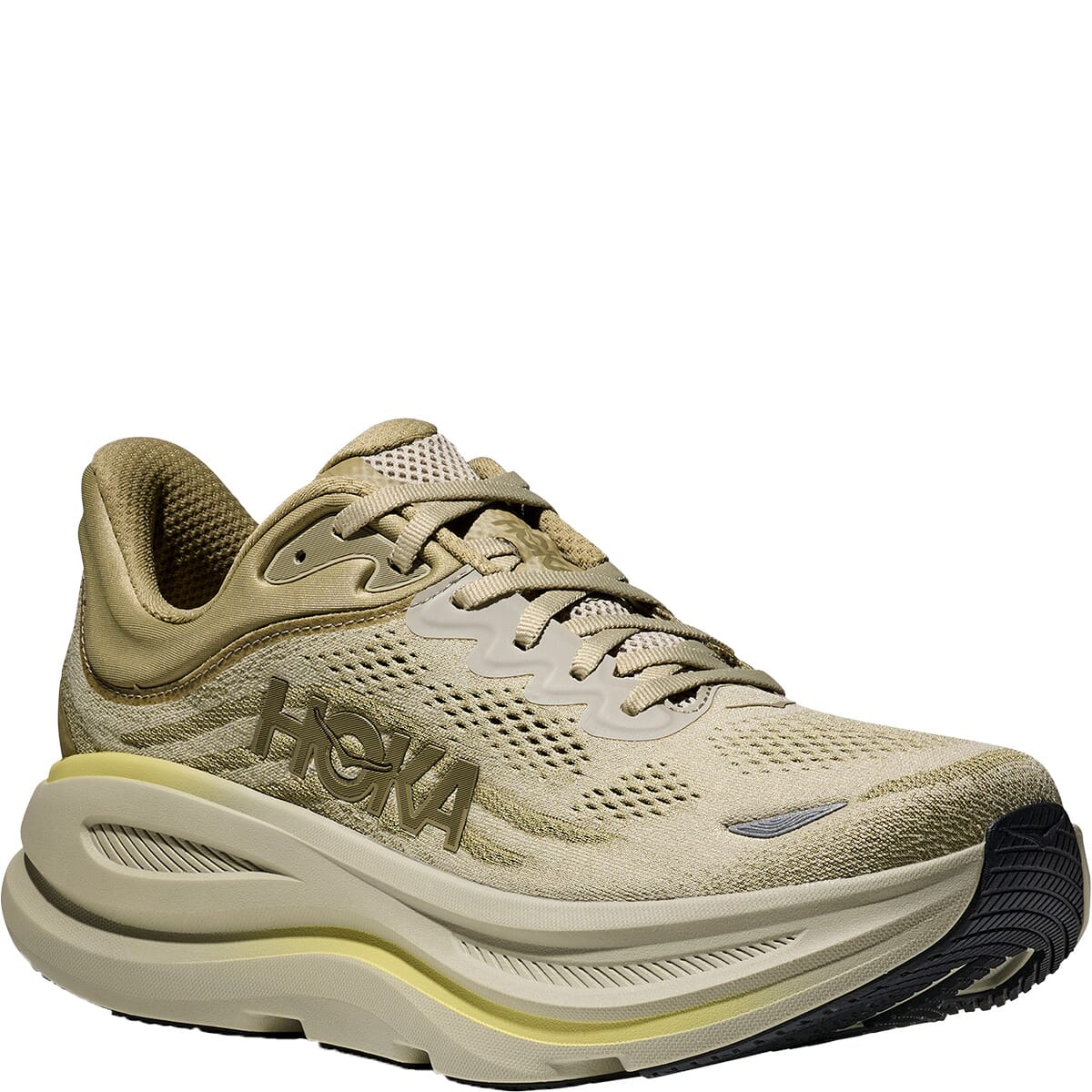 HOKA Men's Bondi 9 Wide Athletic Shoes - Grassland/Oyster Mushroom HOKA Men's Bondi 9 Wide Athletic Shoes - Grassland/Oyster Mushroom
