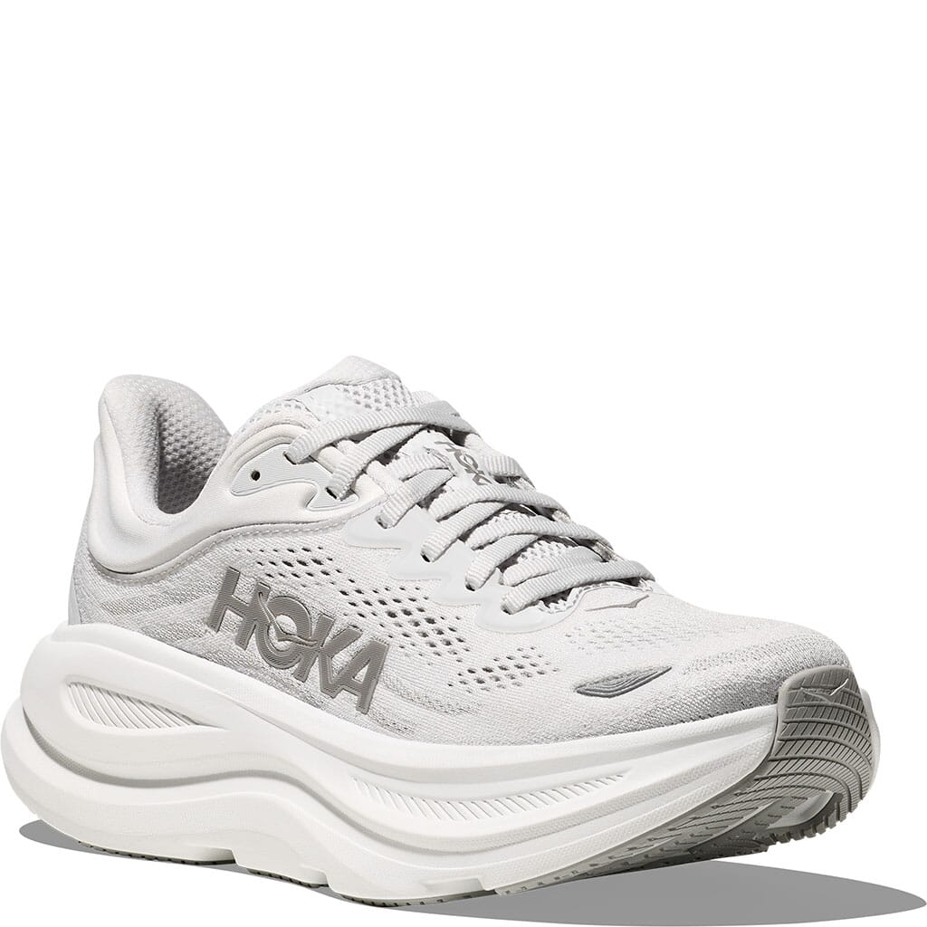 Hoka Women's Bondi 9 Wide Running Shoes - Stardust/Silver