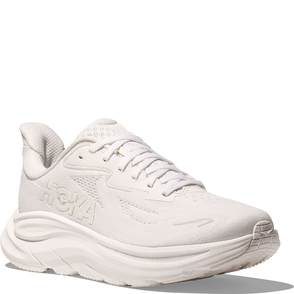 Hoka Women's Clifton 10 Wide Athletic Shoes - White/White