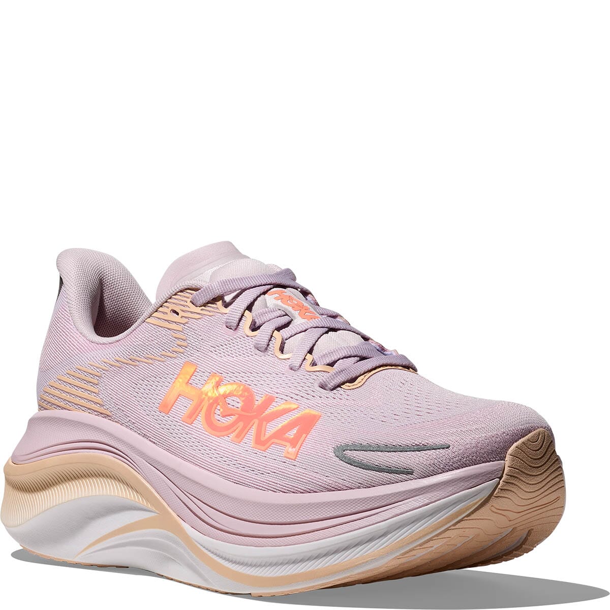 スカイロン Hoka Women's Skyward X 2 Running Shoes - Lilac Cream/Tangerine