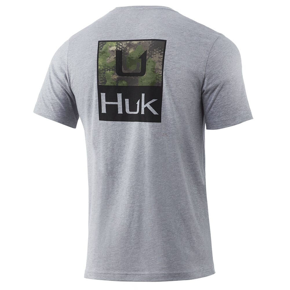 HUK Men's HUK'D Up Refraction Camo Tee - Sharkskin Heather (Instore ...