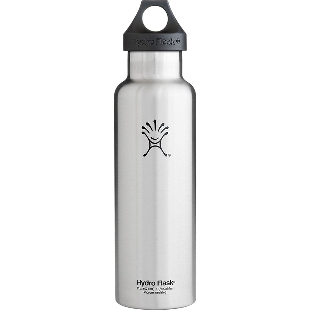 Hydro Flask 24 oz Water Bottle Stainless Steel, Vacuum Insulated with  Standard Mouth - Black 