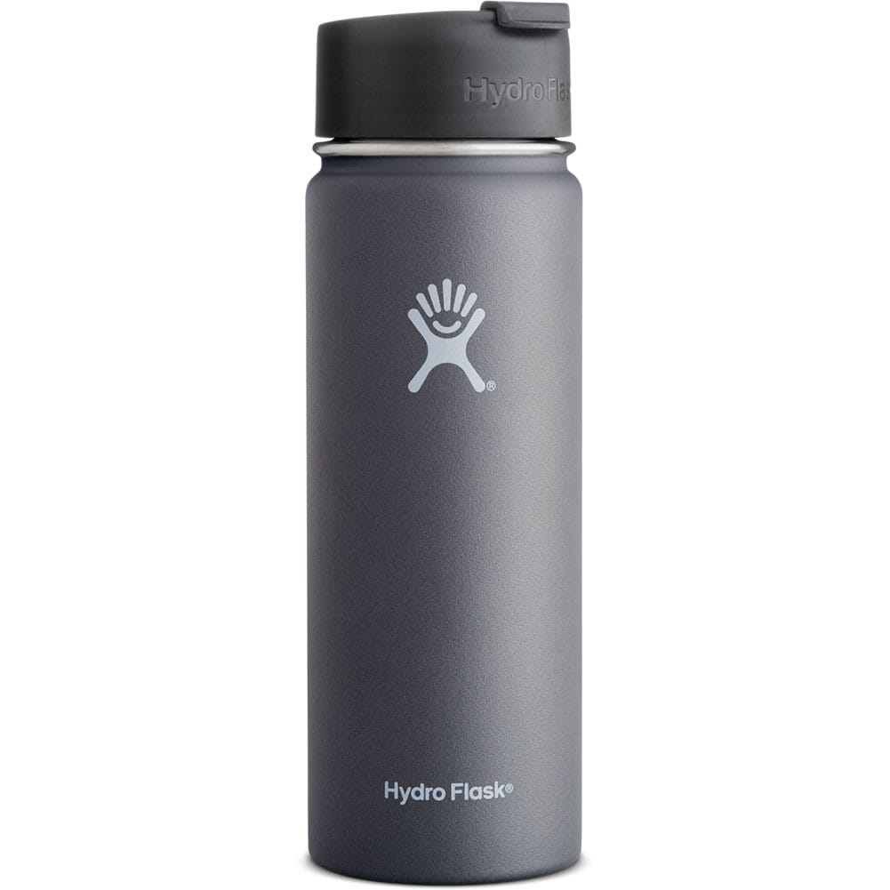 20 oz Wide Mouth Hydro Flask with Flex Sip™ - Black - Acies Coffee