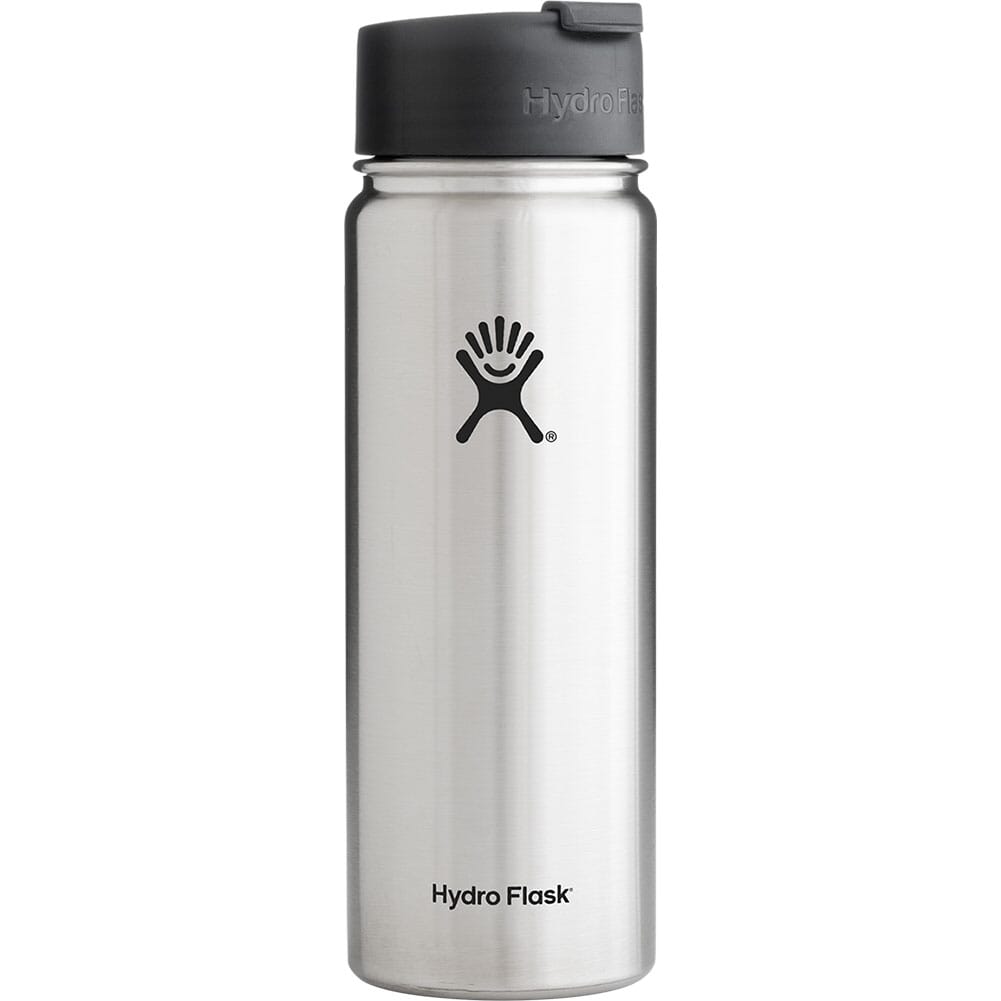 Hydro Flask 18 OZ Wide-Mouth White Water Bottle With Hydro Flip