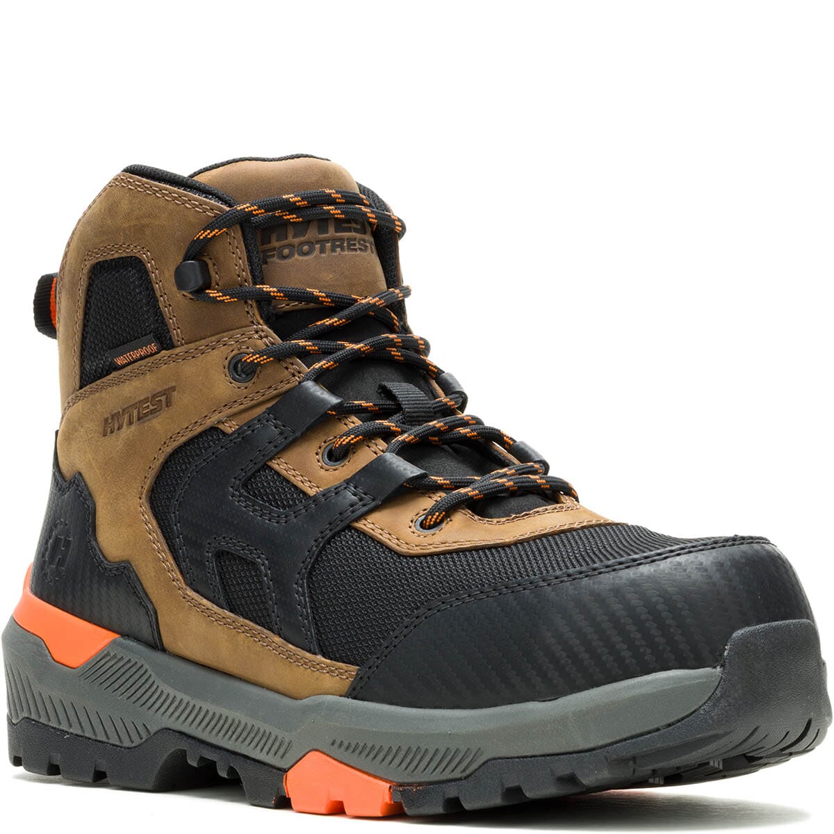 HYTEST Men's FootRests Plus FX Composite Toe Safety Boots - Brown ...