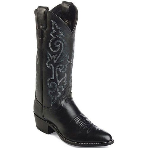 Justin Men's London Cowboy Western Boots - Black | elliottsboots