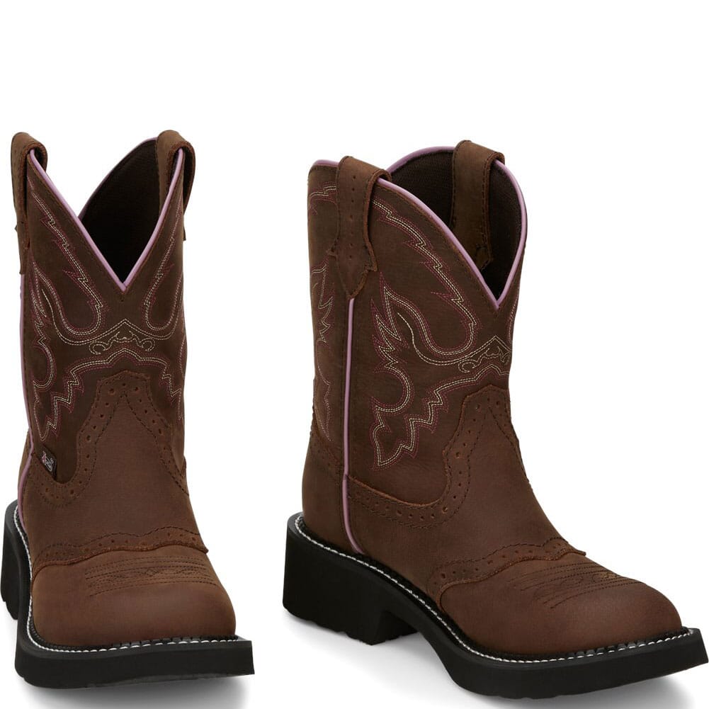 Image for Justin Women's Gemma Western Boots - Aged Bark from elliottsboots