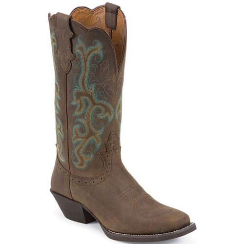 Image for Justin Women's Durant Western Boots - Sorrel Apache from elliottsboots