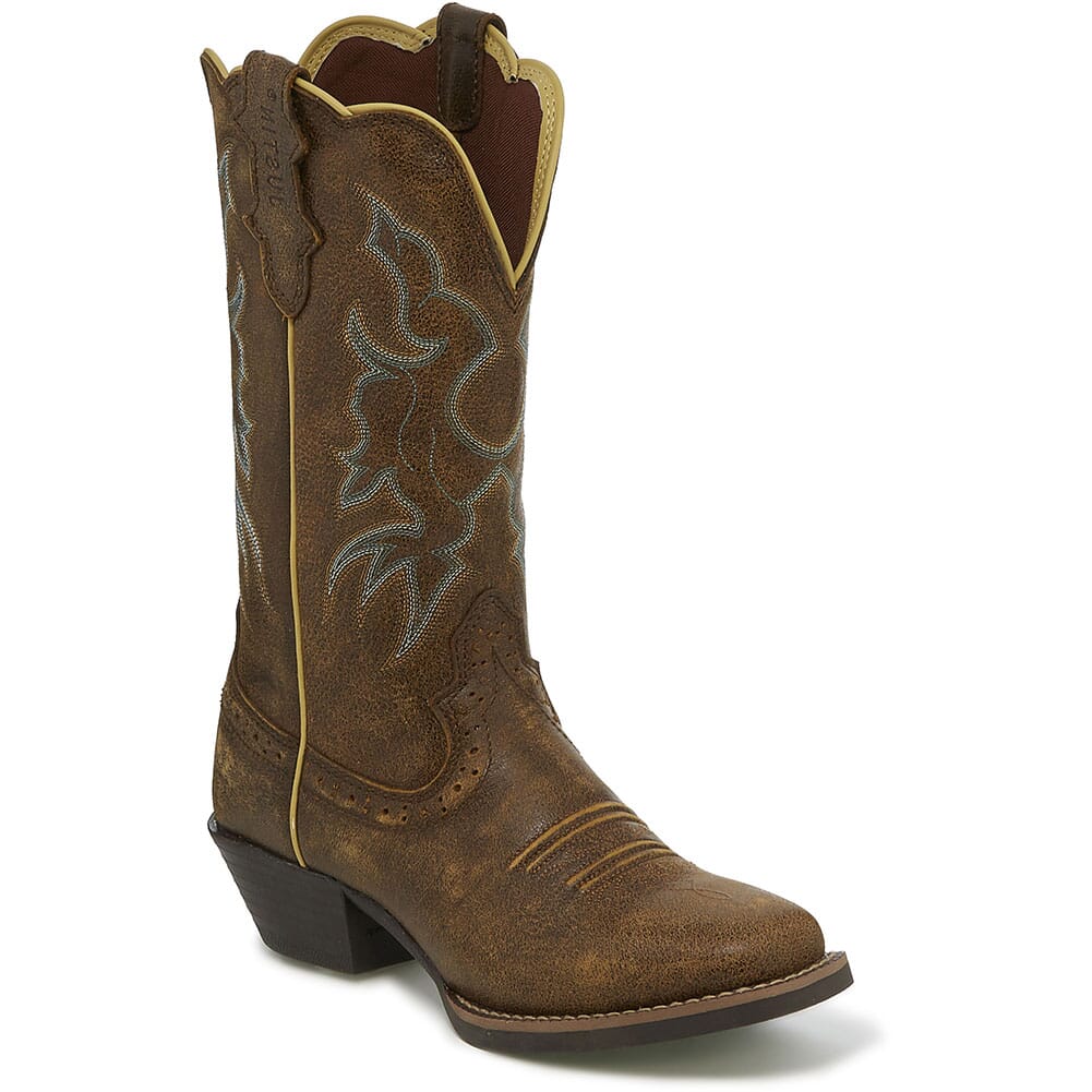 Justin Women s Durant Western Boots Brown Bomber elliottsboots