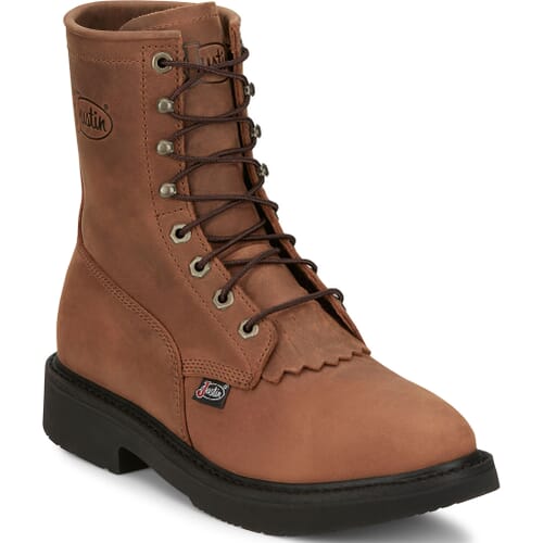 Image for Justin Men's Livestock Work Boots - Aged Brown from elliottsboots